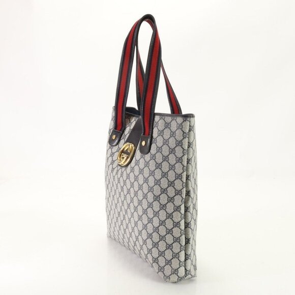 Authentic Gucci GG Marmont Sherry Large Tote Canvas Ophidia Shoulder Bag Handbag - Picture 4 of 9